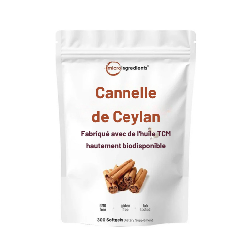 VitaCannelle+ - Cannelle de Ceylan 7200 mg Infusée à l'huile MCT
