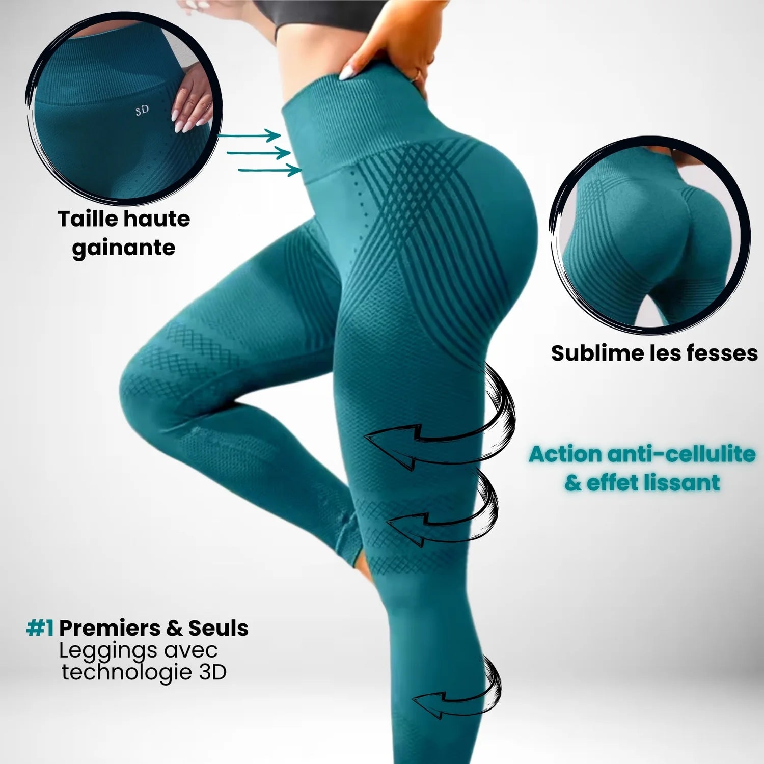 Legging SCULPTA 3D™ – Dites adieu à la cellulite grâce à la micro compression