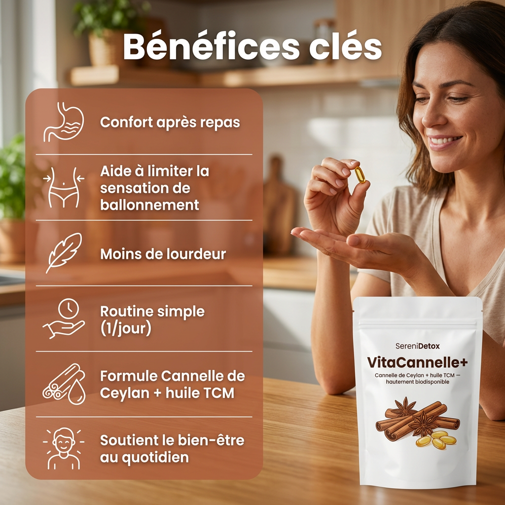 VitaCannelle+ - Cannelle de Ceylan 7200 mg Infusée à l'huile MCT